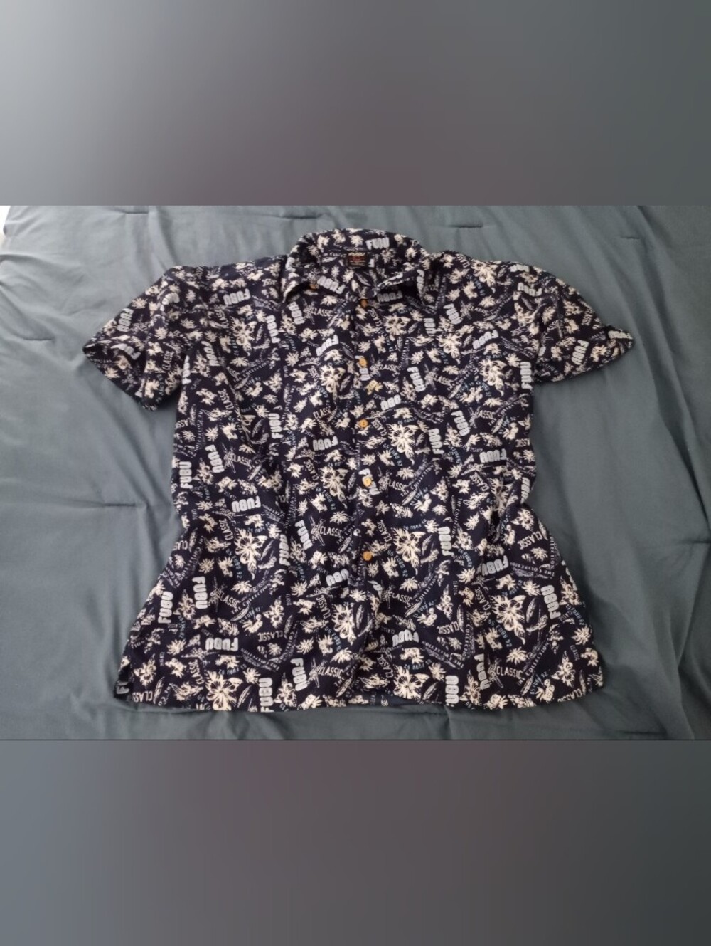 FUBU Mens Plus Size Button Down Shirt